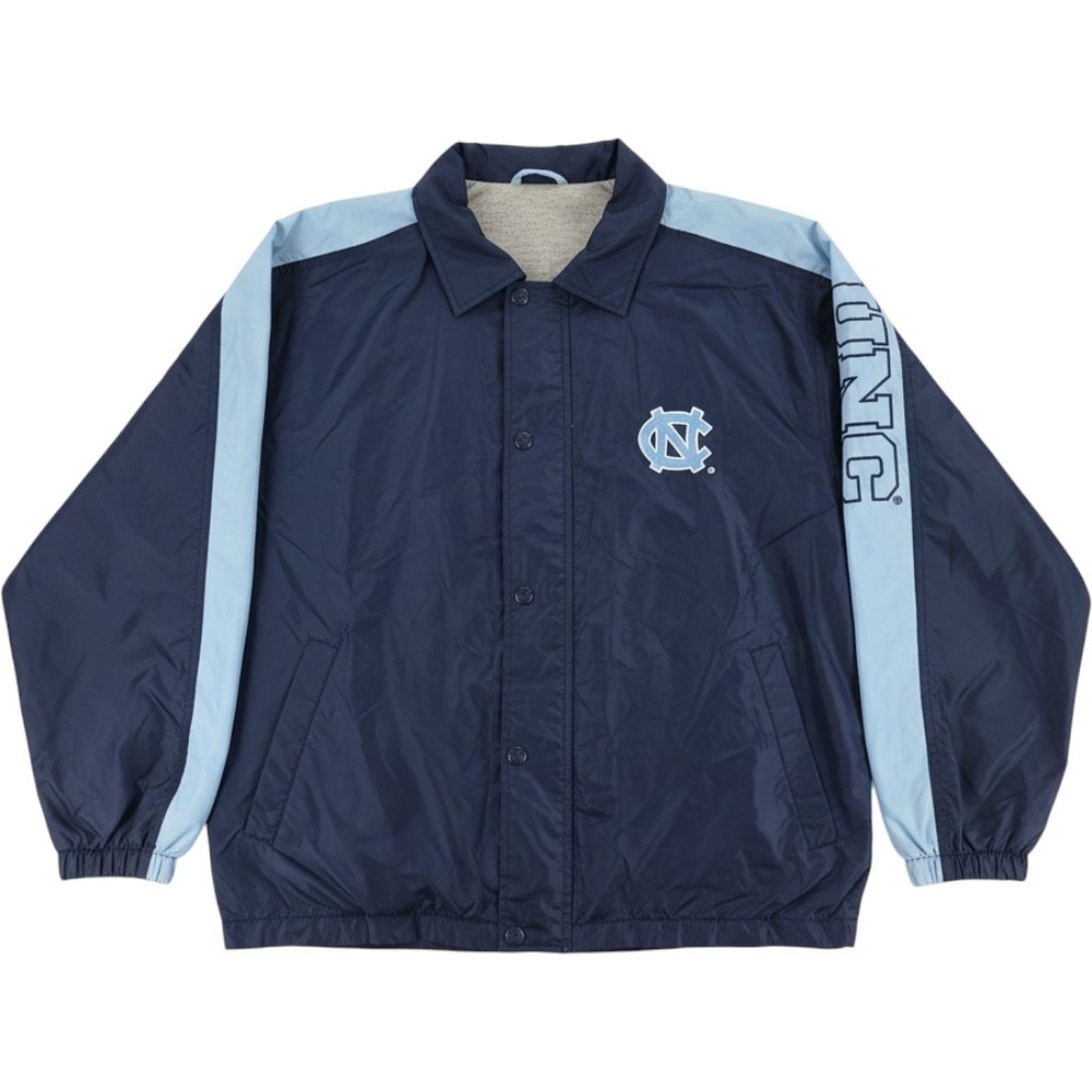 Starter Mens UNC Tar Heels Jacket L Navy Blue North Carolina Nylon 40007